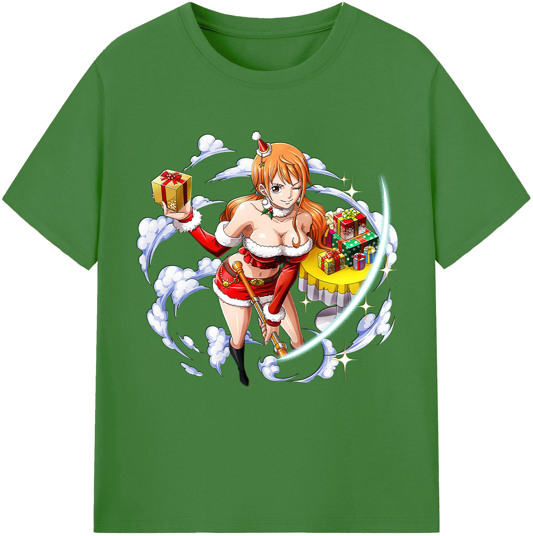 （画像用） ワンピース ナミ ONE PIECE Nami レディースカジュアルプリントTシャツ（綿100％）